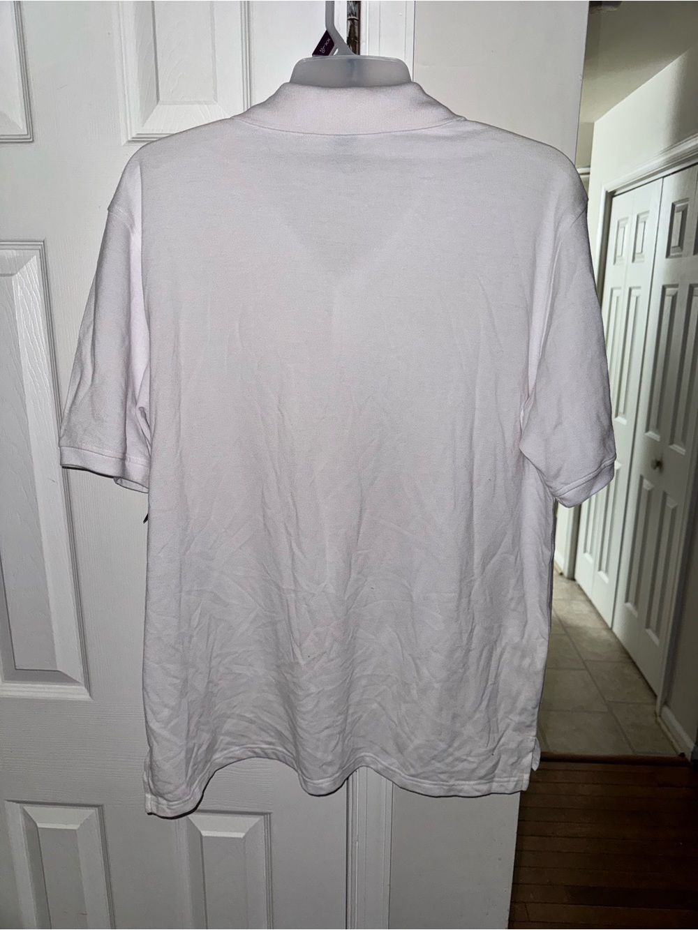 Highland Outfitters Men’s XL White Polo Shirt Short Sleeve 60/40 Cotton Blend - Picture 5 of 6